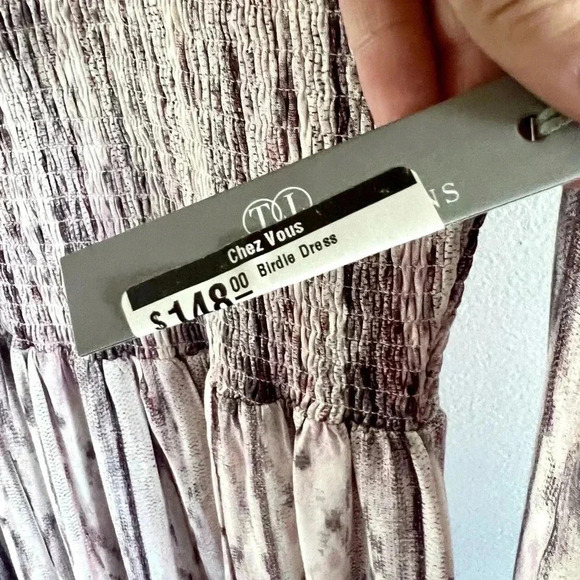 Tart Collections Birdie Dress Long Sleeve High Neck Smocked Dress Size Large NWT - Picture 9 of 12